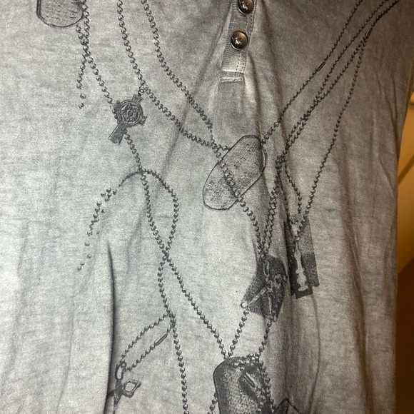 Marc Ecko trompe loeil rosary longsleeve button shirt - Picture 3 of 8